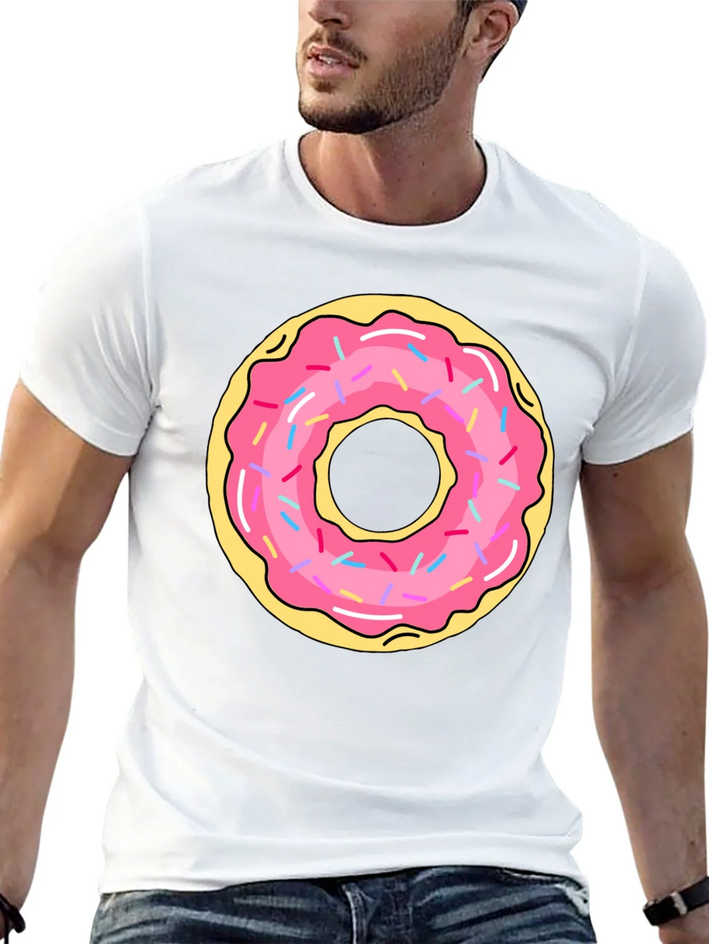 Donut Graphic Black T-Shirt product image 12