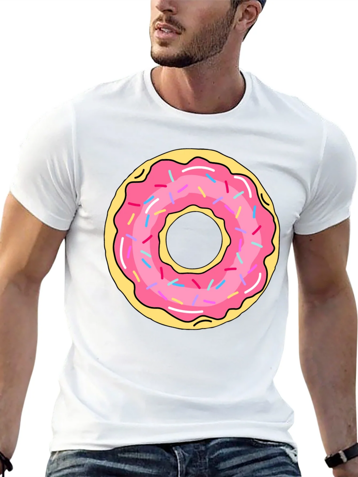 Donut Graphic Black T-Shirt product image 12