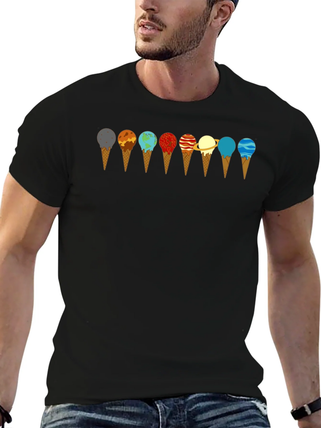 Planetary Ice Cream T-Shirt - Space & Science Tee product image 5