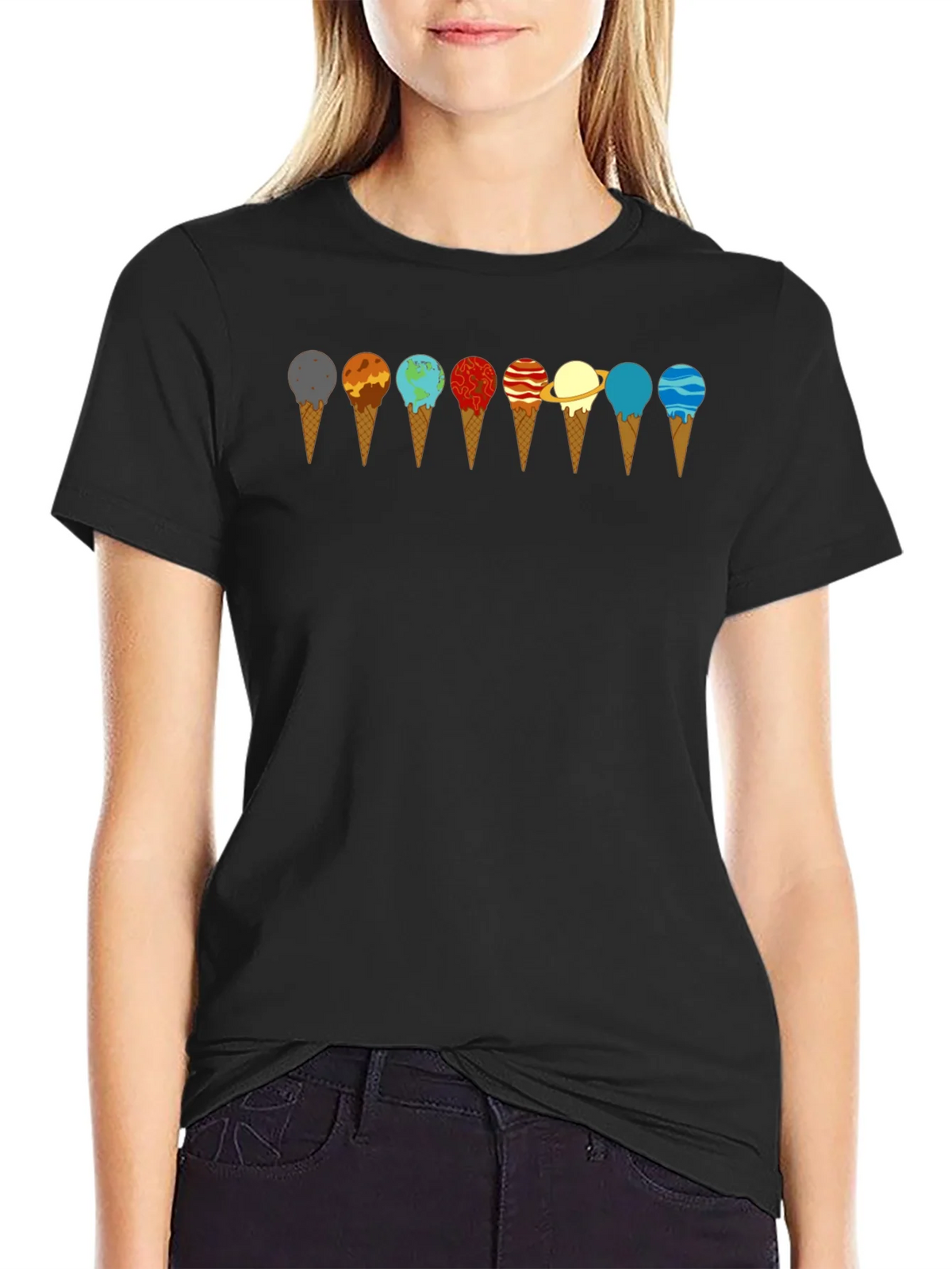 Planetary Ice Cream T-Shirt - Space & Science Tee product image 1