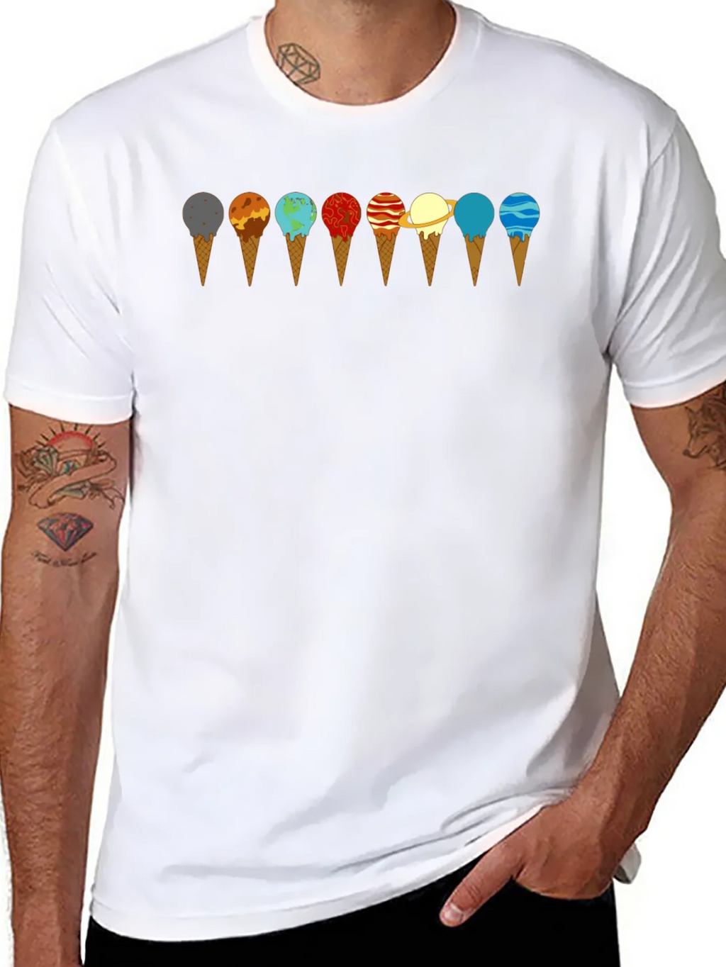 Planetary Ice Cream T-Shirt - Space & Science Tee product image 6