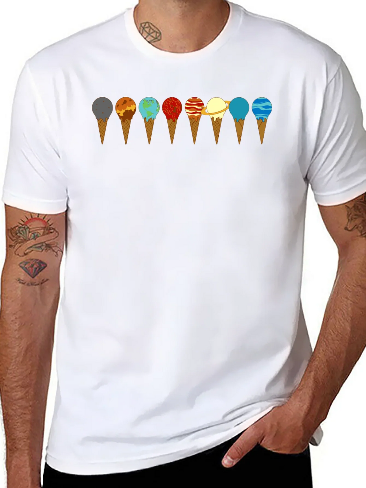 Planetary Ice Cream T-Shirt - Space & Science Tee product image 6