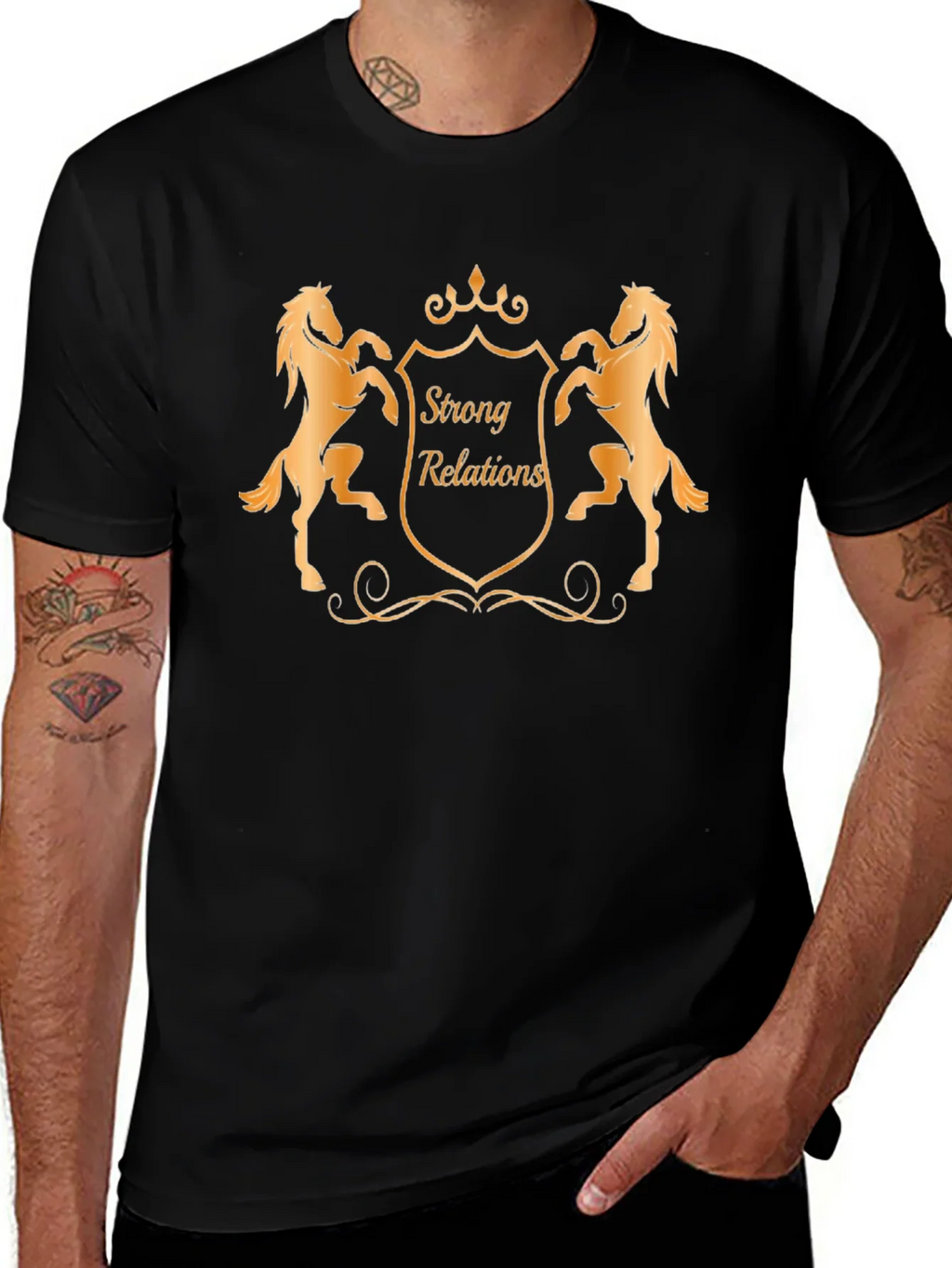 Strong Relations Graphic Tee - Black product image 1