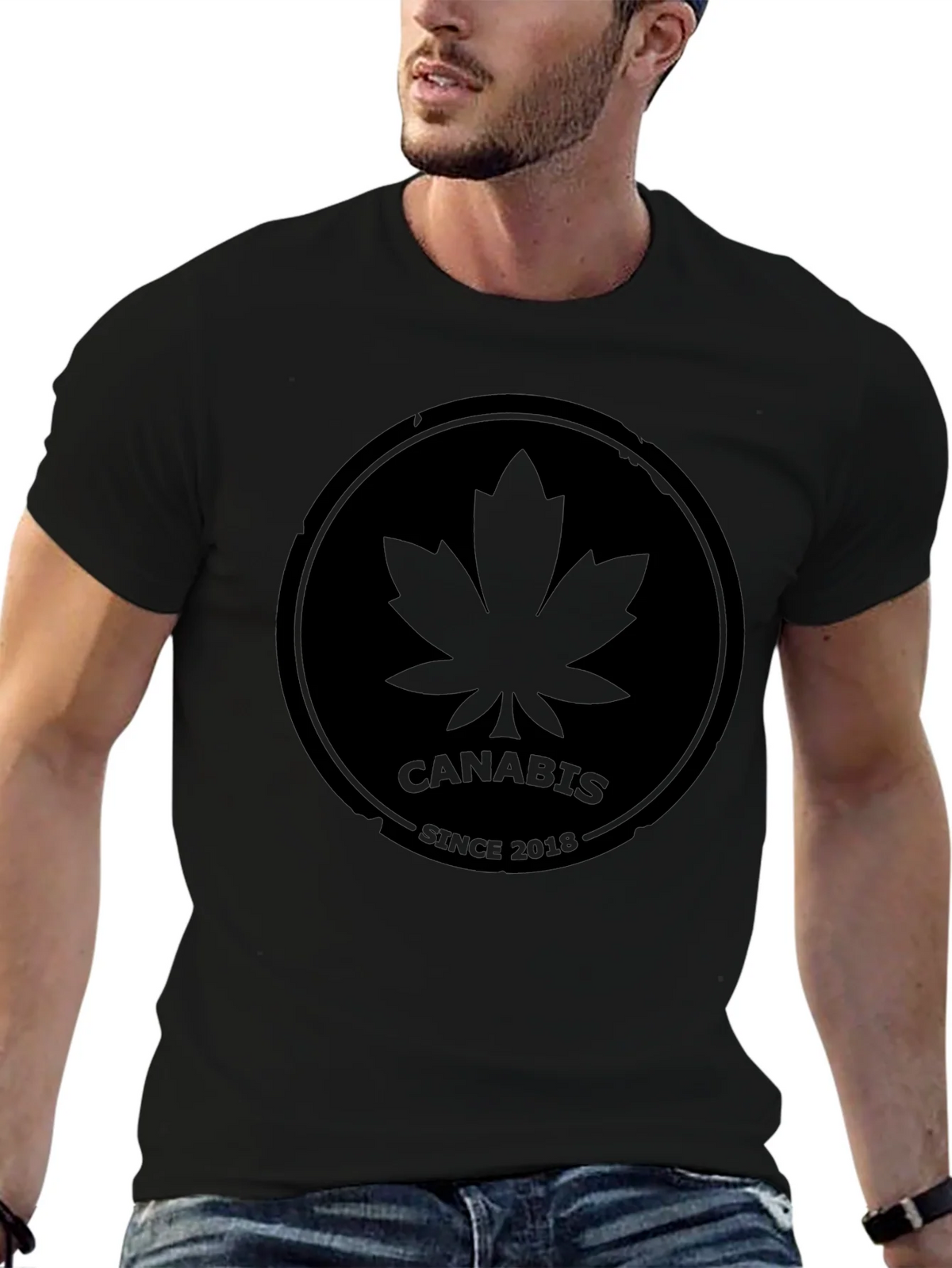 Cannabis Since 2018 Black T-Shirt product image 6