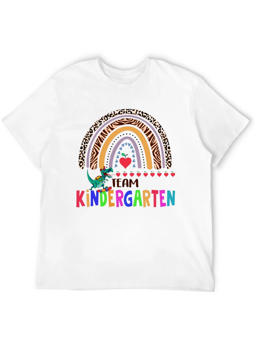Team Kindergarten Dinosaur Rainbow Teacher T-Shirt product image 9
