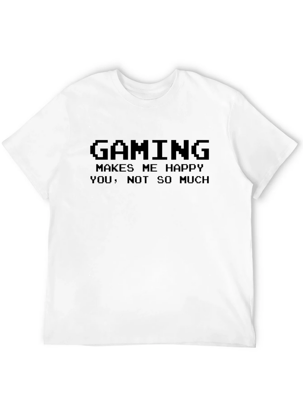 Gaming Makes Me Happy Mens Black T-Shirt product image 11