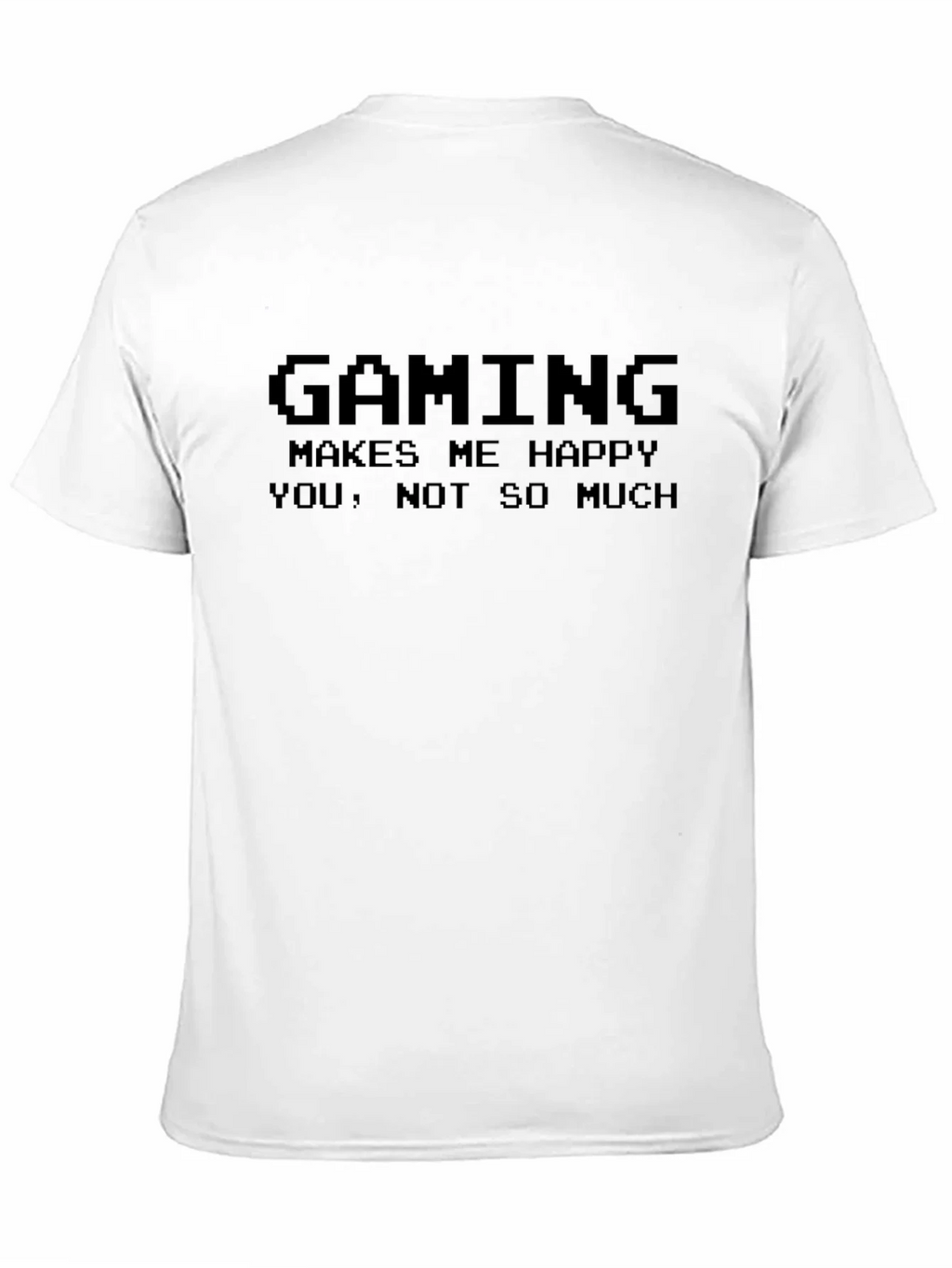 Gaming Makes Me Happy Mens Black T-Shirt product image 10