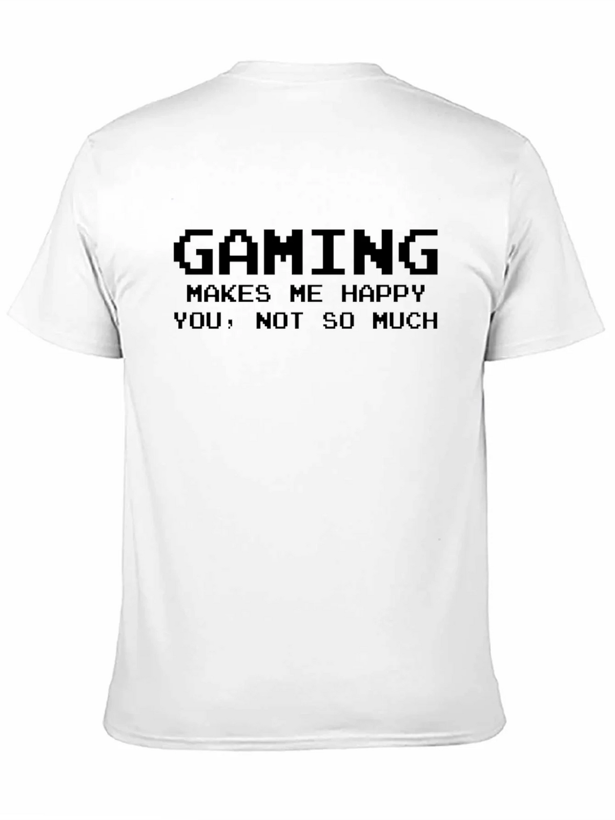 Gaming Makes Me Happy Mens Black T-Shirt product image 10