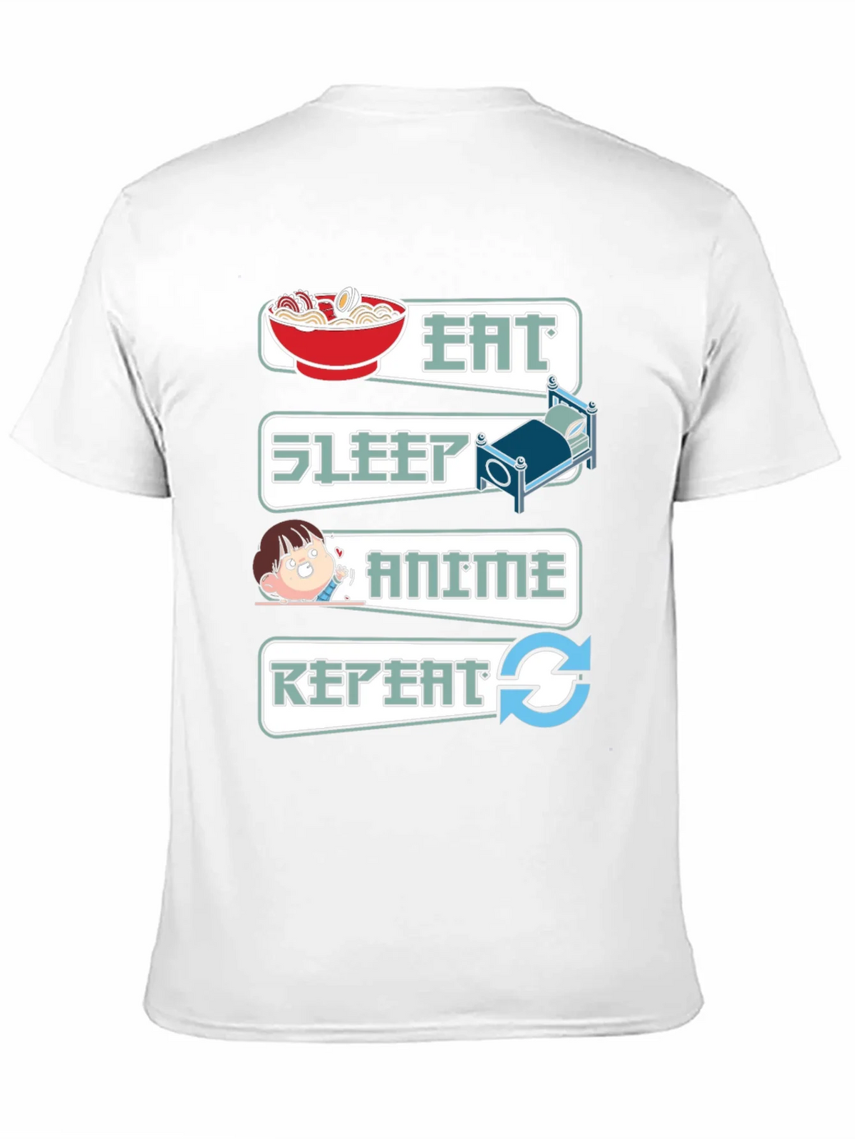 Eat Sleep Anime Repeat Graphic T-Shirt product image 10