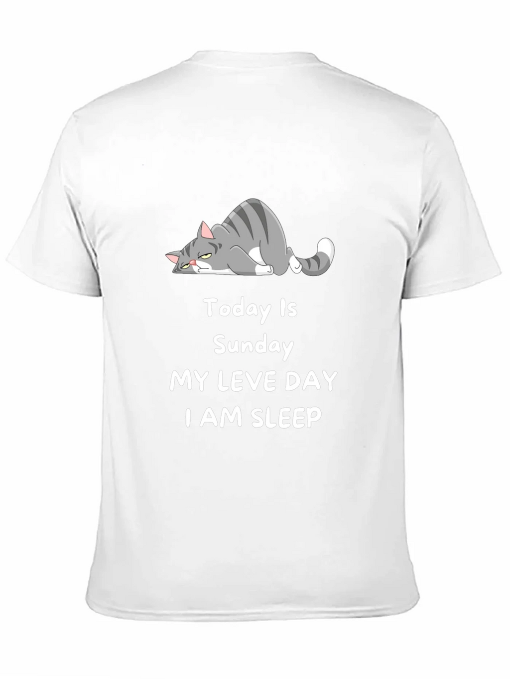 Lazy Cat Sunday T-Shirt product image 10