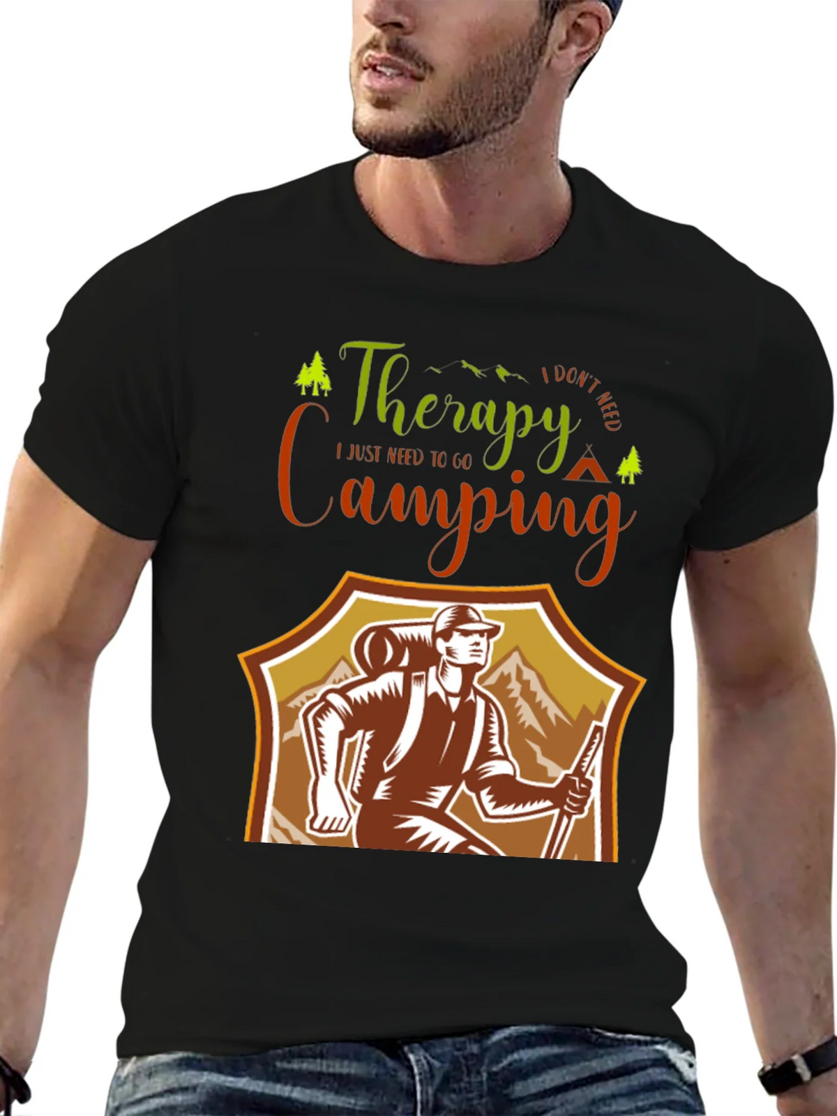 Camping Therapy T-Shirt: Outdoor Adventure Tee product image 6