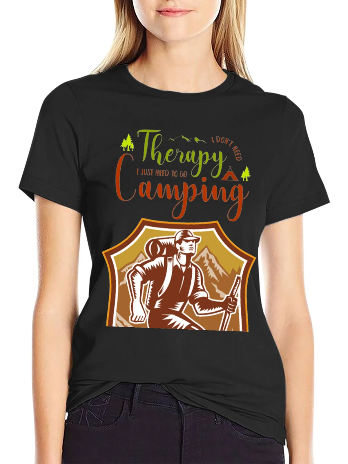 Camping Therapy T-Shirt: Outdoor Adventure Tee product image 2