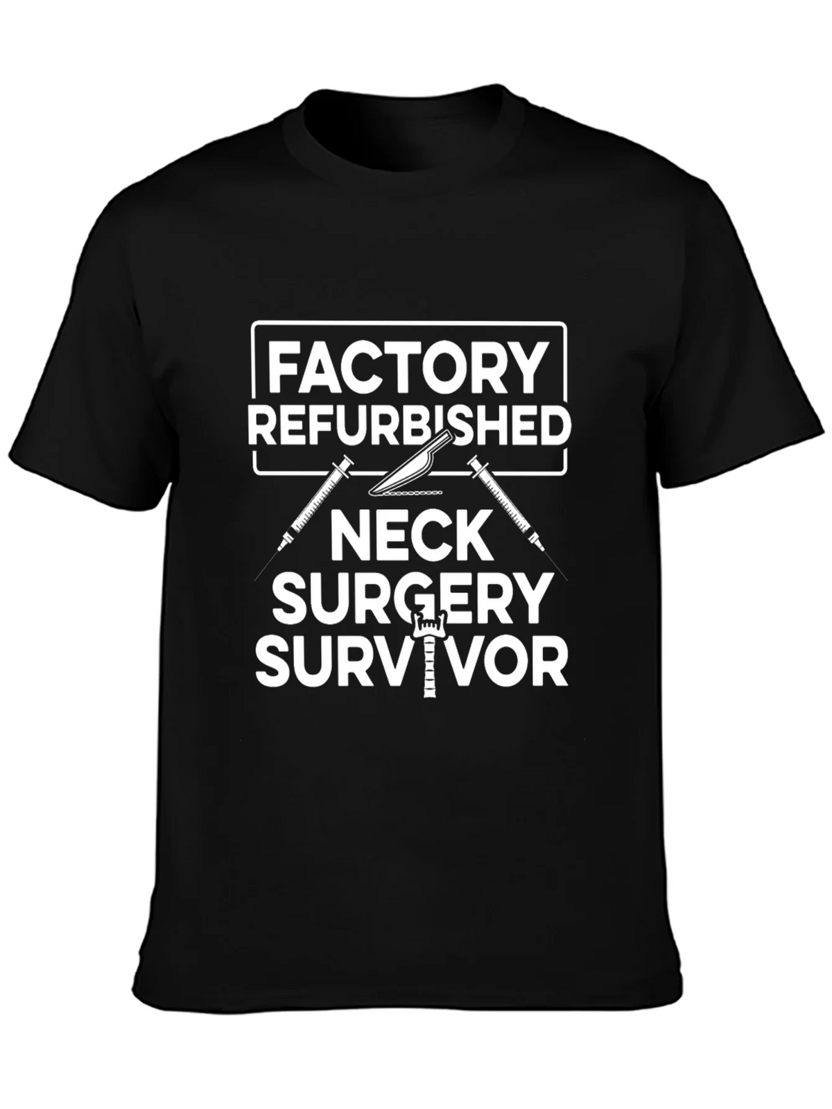 Neck Surgery Survivor Novelty Graphic Tee product image 3