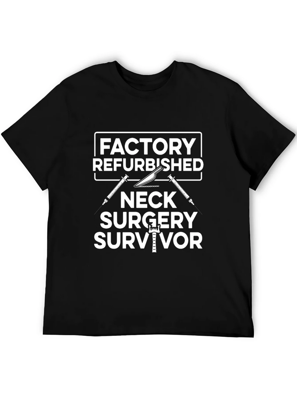 Neck Surgery Survivor Novelty Graphic Tee product image 5