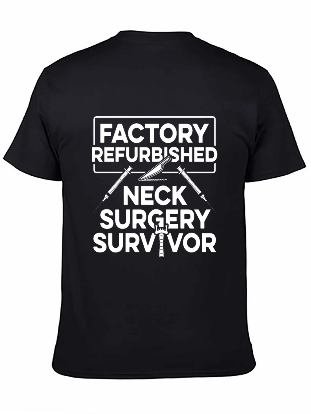 Neck Surgery Survivor Novelty Graphic Tee product image 4