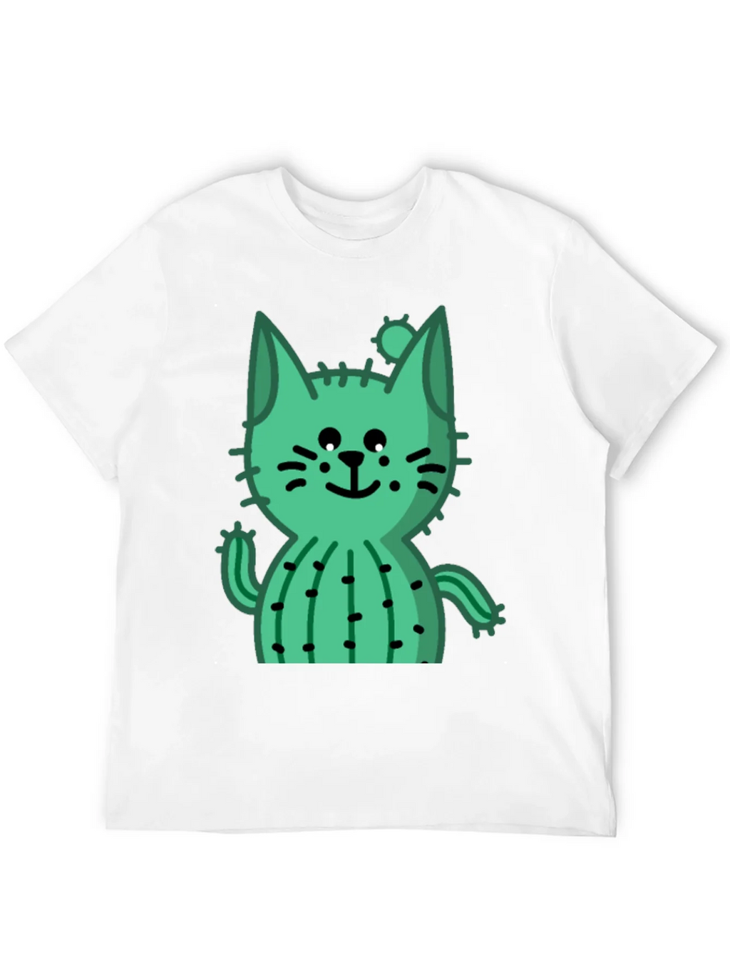 Cactus Cat Black T-Shirt - Trendy and Unique product image 11