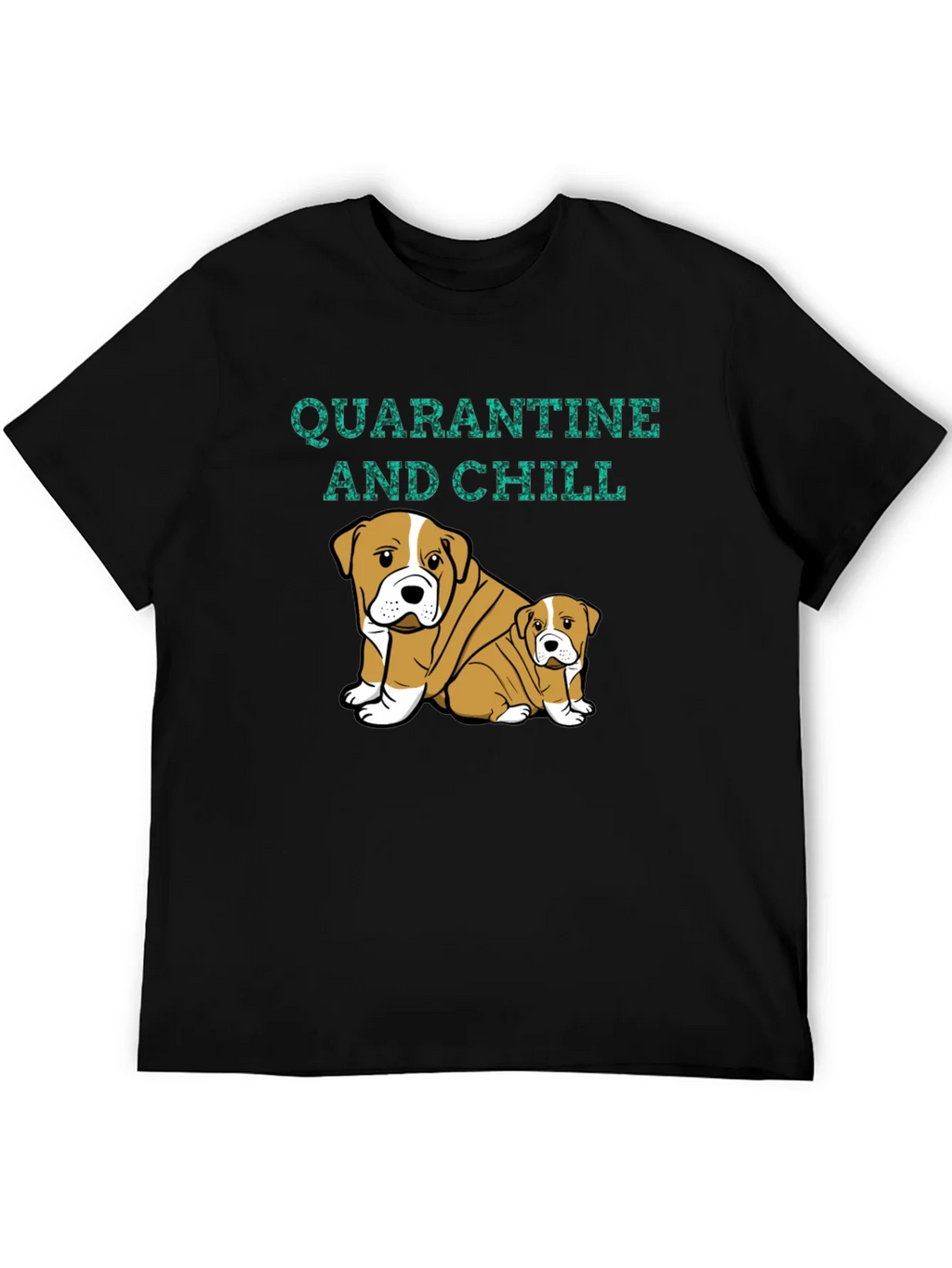 Quarantine and Chill Bulldog Graphic Tee product image 5