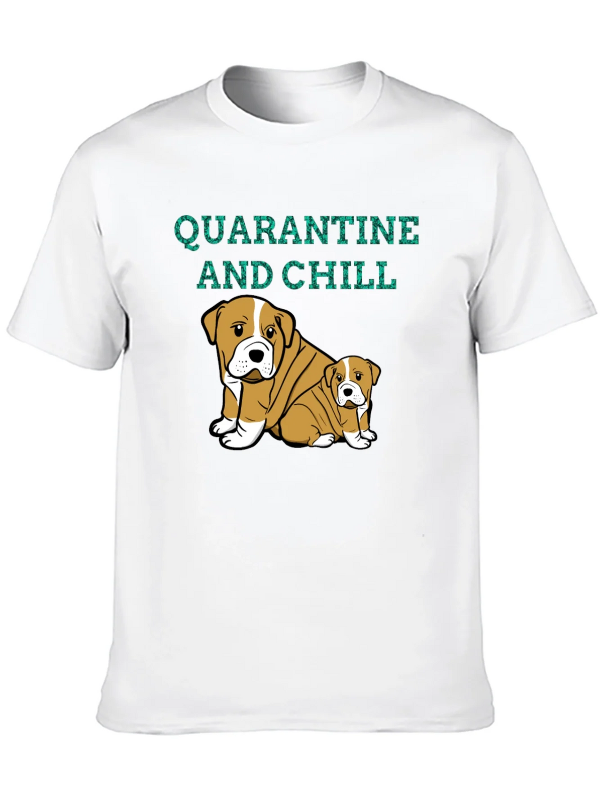 Quarantine and Chill Bulldog Graphic Tee product image 9