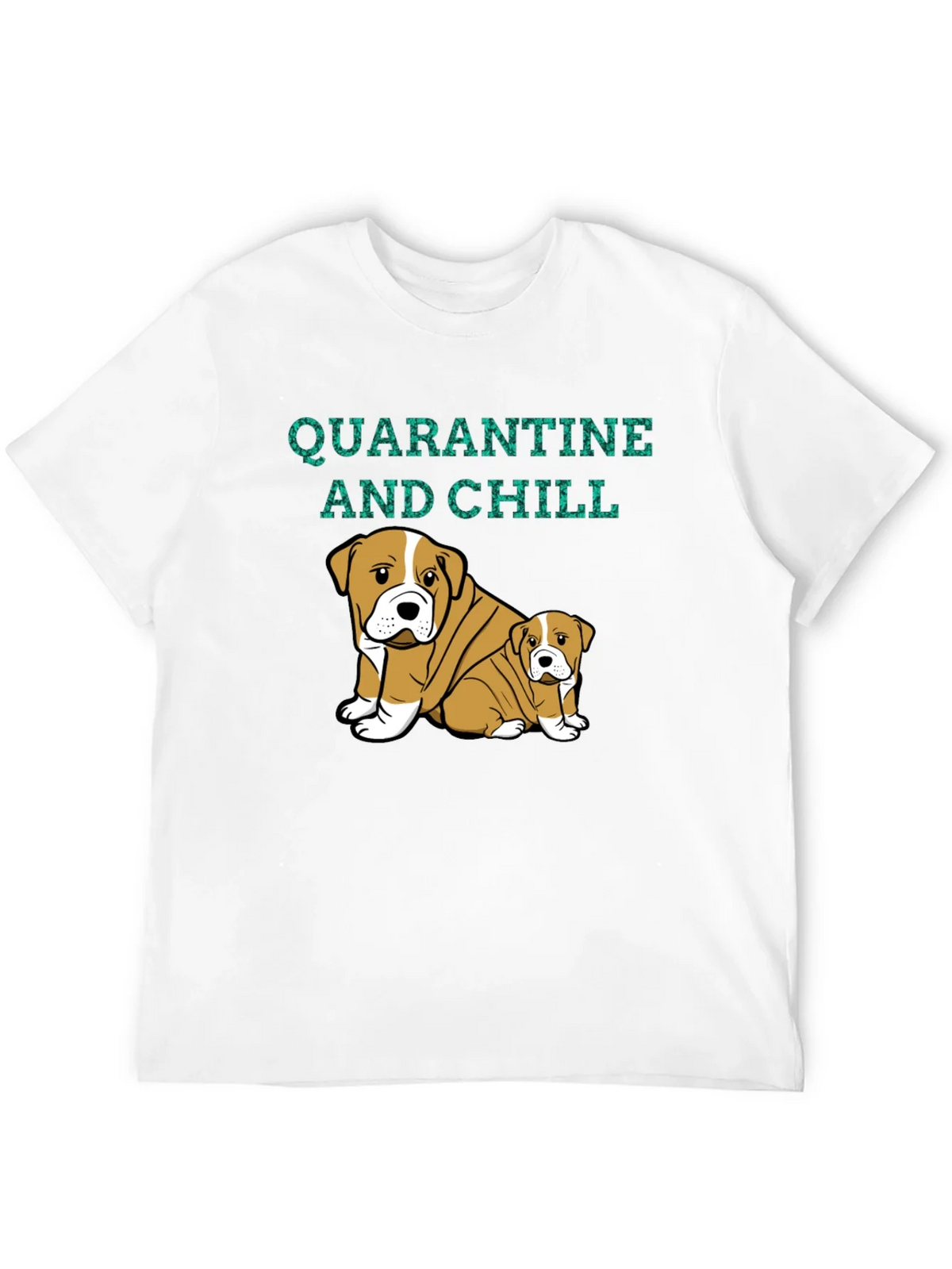 Quarantine and Chill Bulldog Graphic Tee product image 11