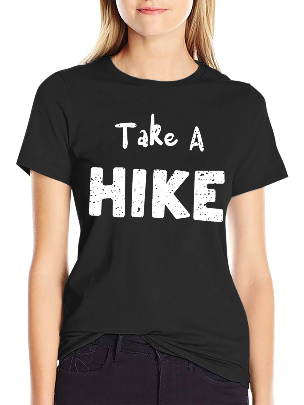 Take a Hike T-Shirt - Black Crewneck Graphic Tee product image 2