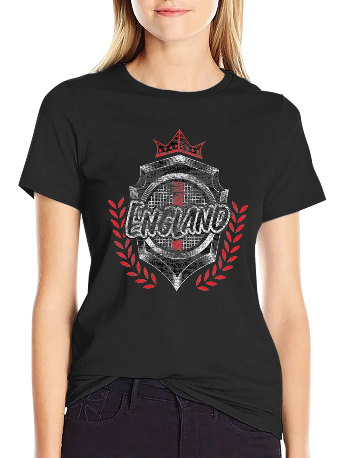 England Graphic Print Black T-Shirt product image 2