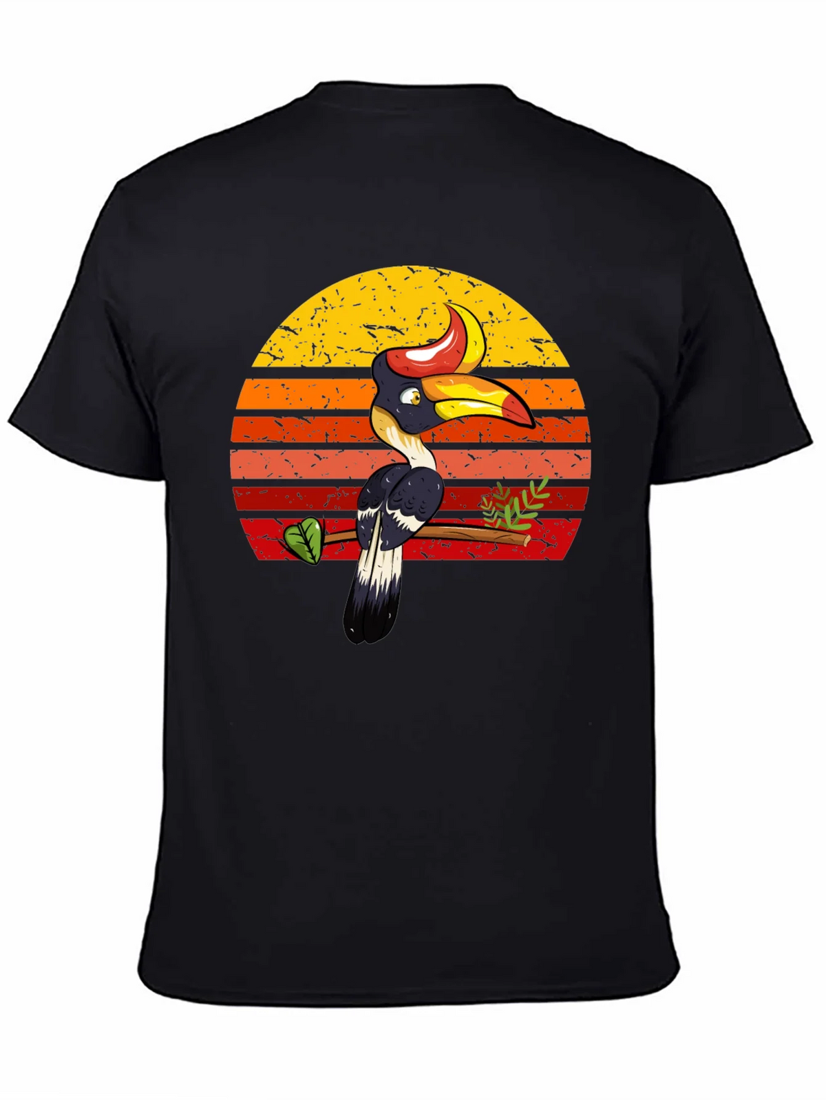 Tropical Toucan Sunset Graphic Tee - Unique Design product image 4