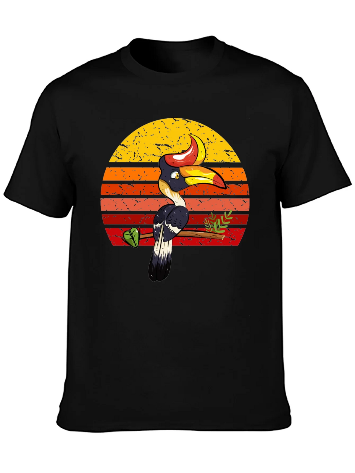Tropical Toucan Sunset Graphic Tee - Unique Design product image 3