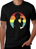 Retro Coffee Lover T-Shirt - Vintage Sunset Design product image 1