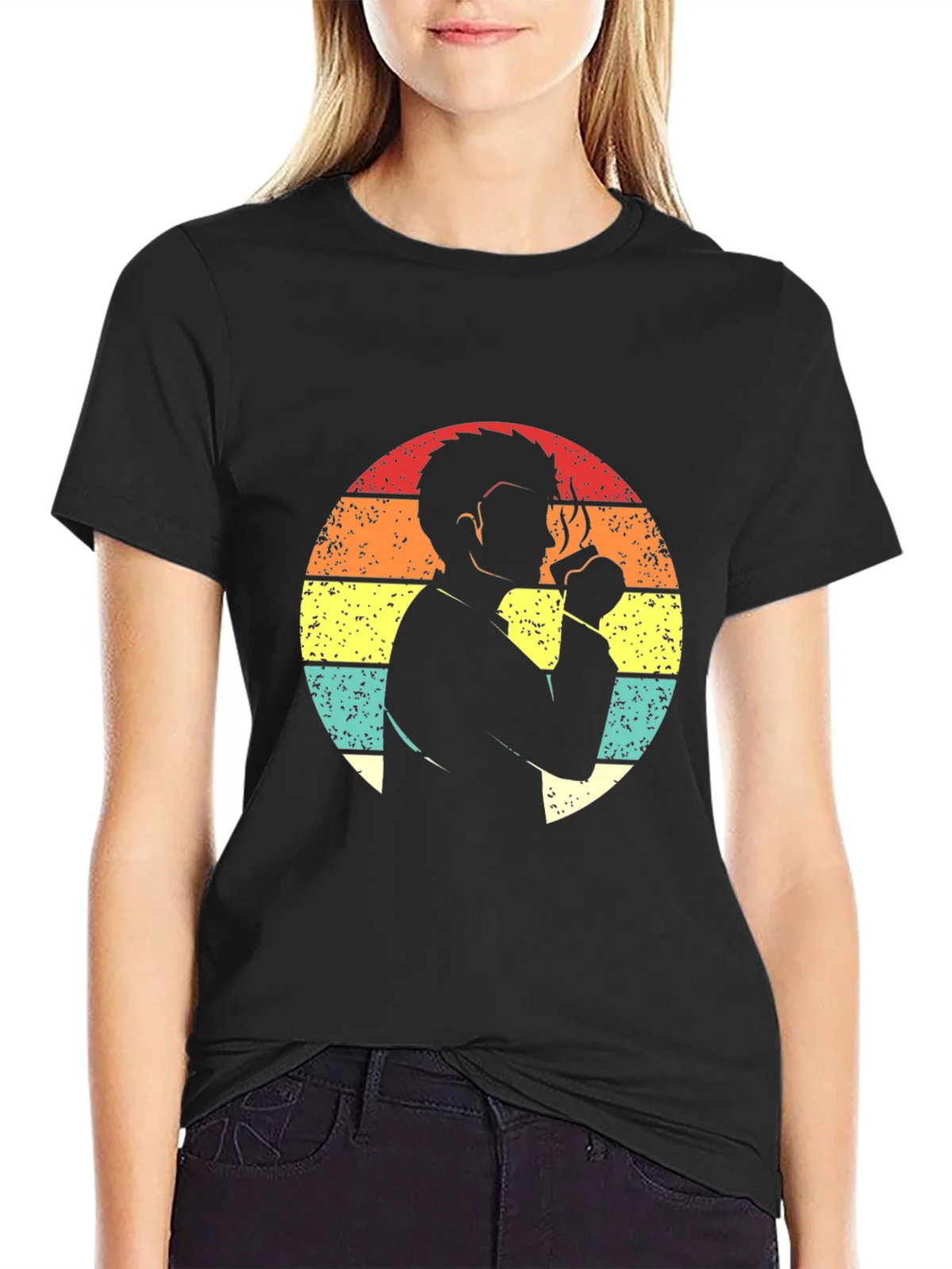 Retro Coffee Lover T-Shirt - Vintage Sunset Design product image 2