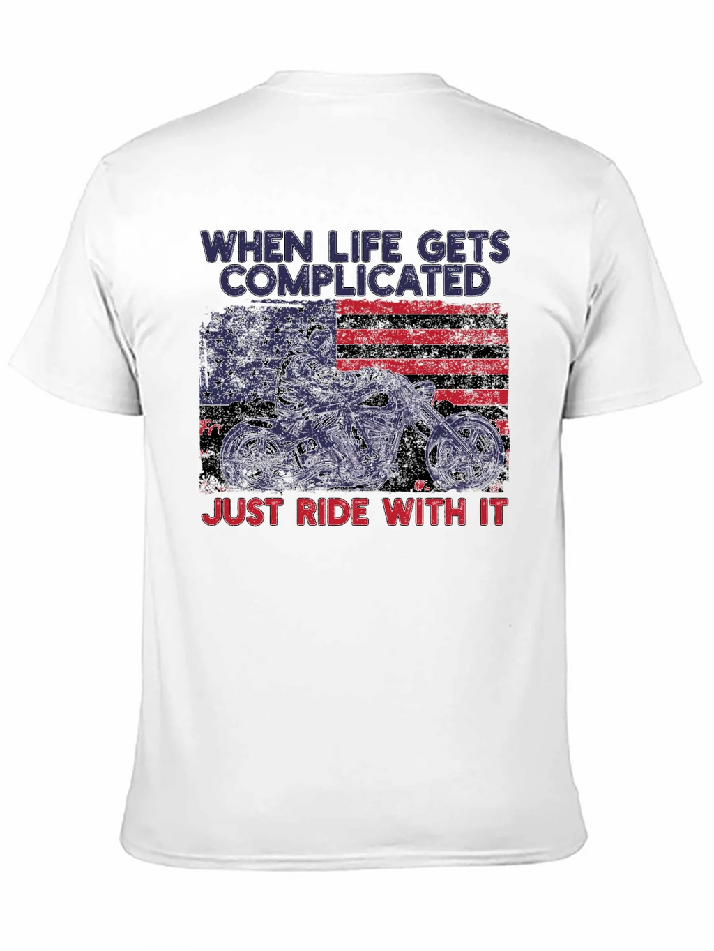 Complicated Life Ride With It Motorcycle T-Shirt product image 10