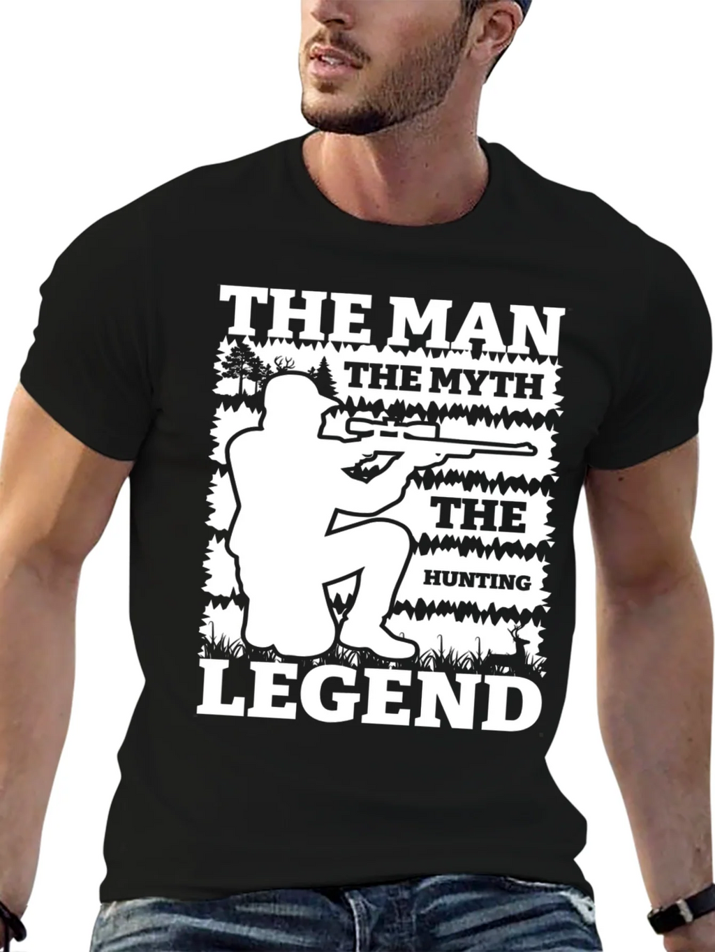 The Man Myth Hunting Legend Graphic T-Shirt product image 5