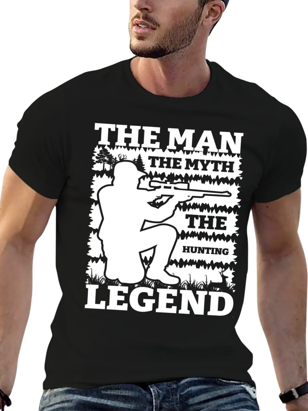 The Man Myth Hunting Legend Graphic T-Shirt product image 5