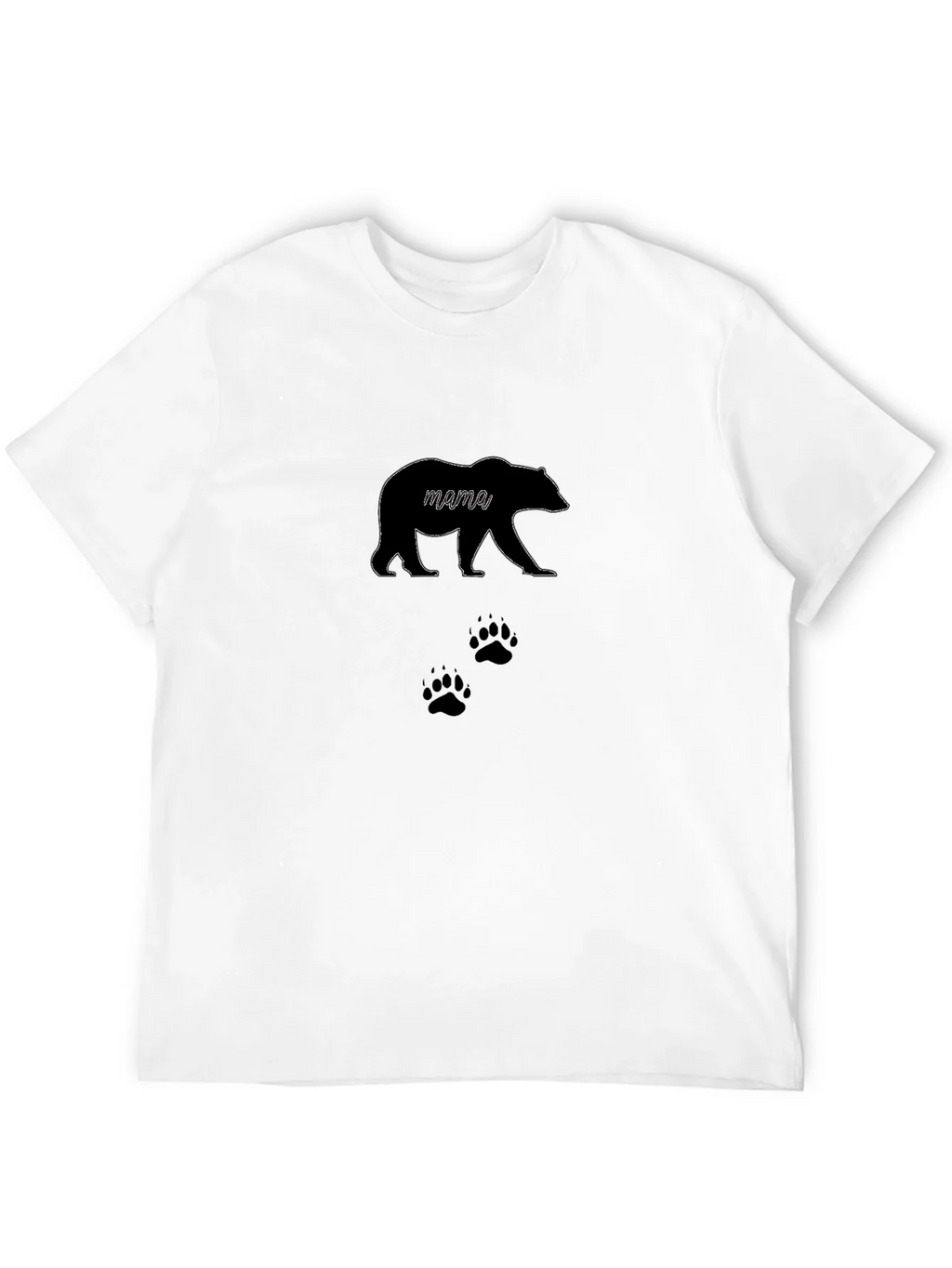Mama Bear T-Shirt - Black Cotton Tee with Design product image 11