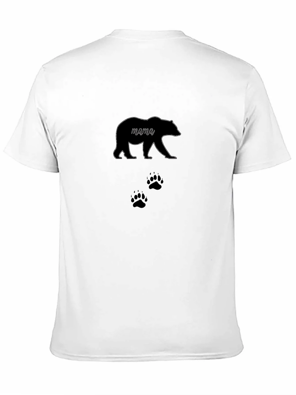 Mama Bear T-Shirt - Black Cotton Tee with Design product image 10