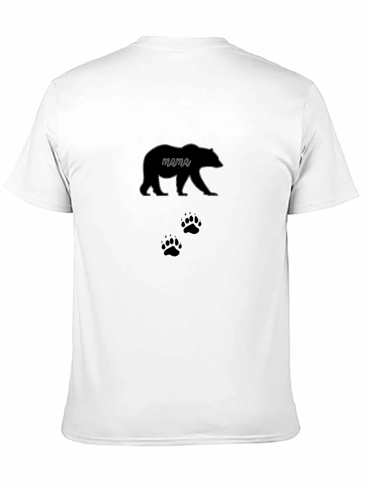 Mama Bear T-Shirt - Black Cotton Tee with Design product image 10