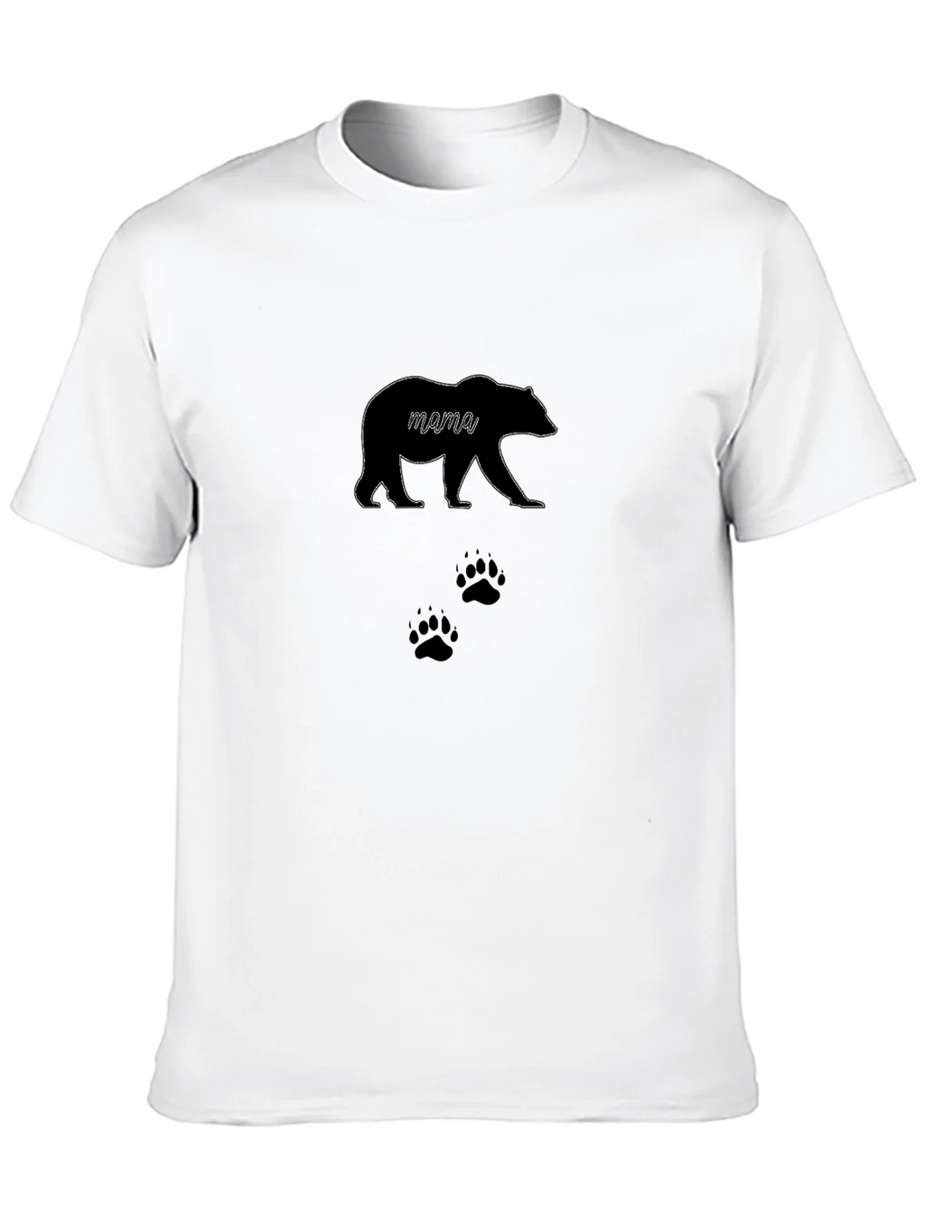 Mama Bear T-Shirt - Black Cotton Tee with Design product image 9