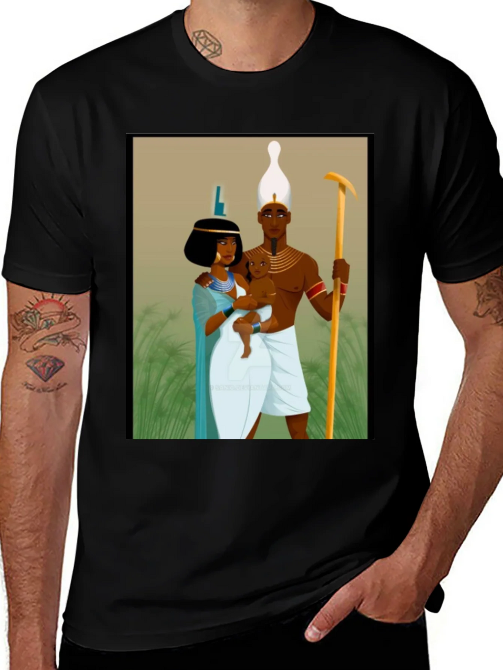 Egyptian Pharaoh Family Graphic T-Shirt product image 1