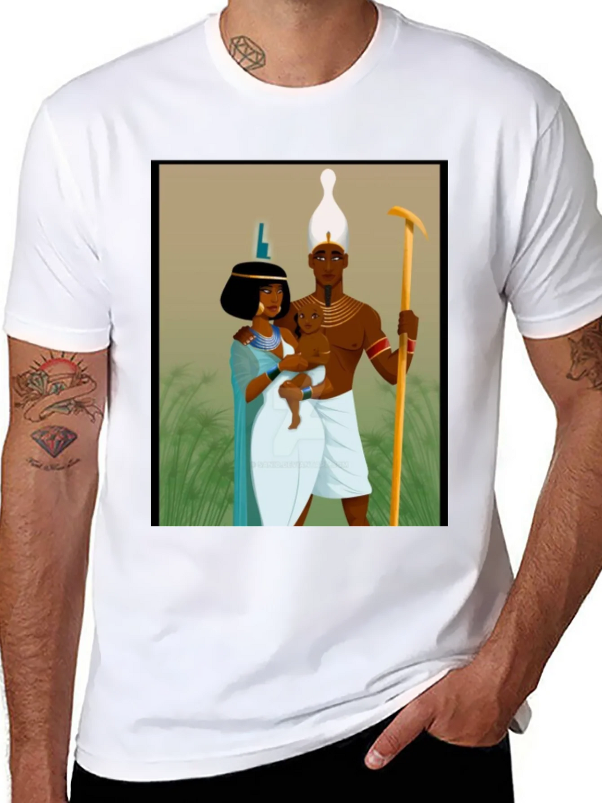 Egyptian Pharaoh Family Graphic T-Shirt product image 4