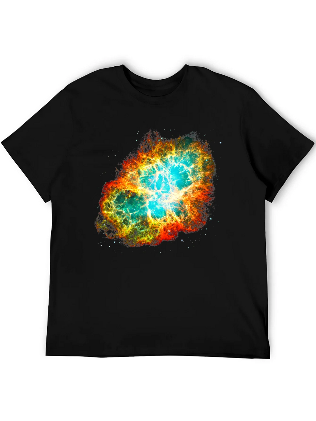 Nebula Galaxy Print Black T-Shirt product image 5