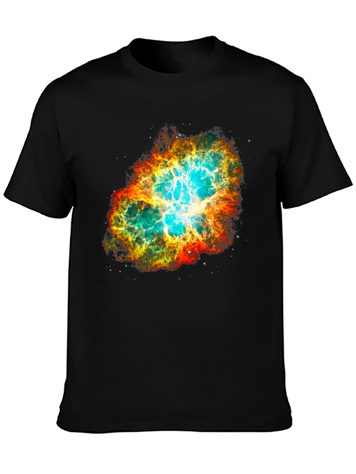 Nebula Galaxy Print Black T-Shirt product image 3