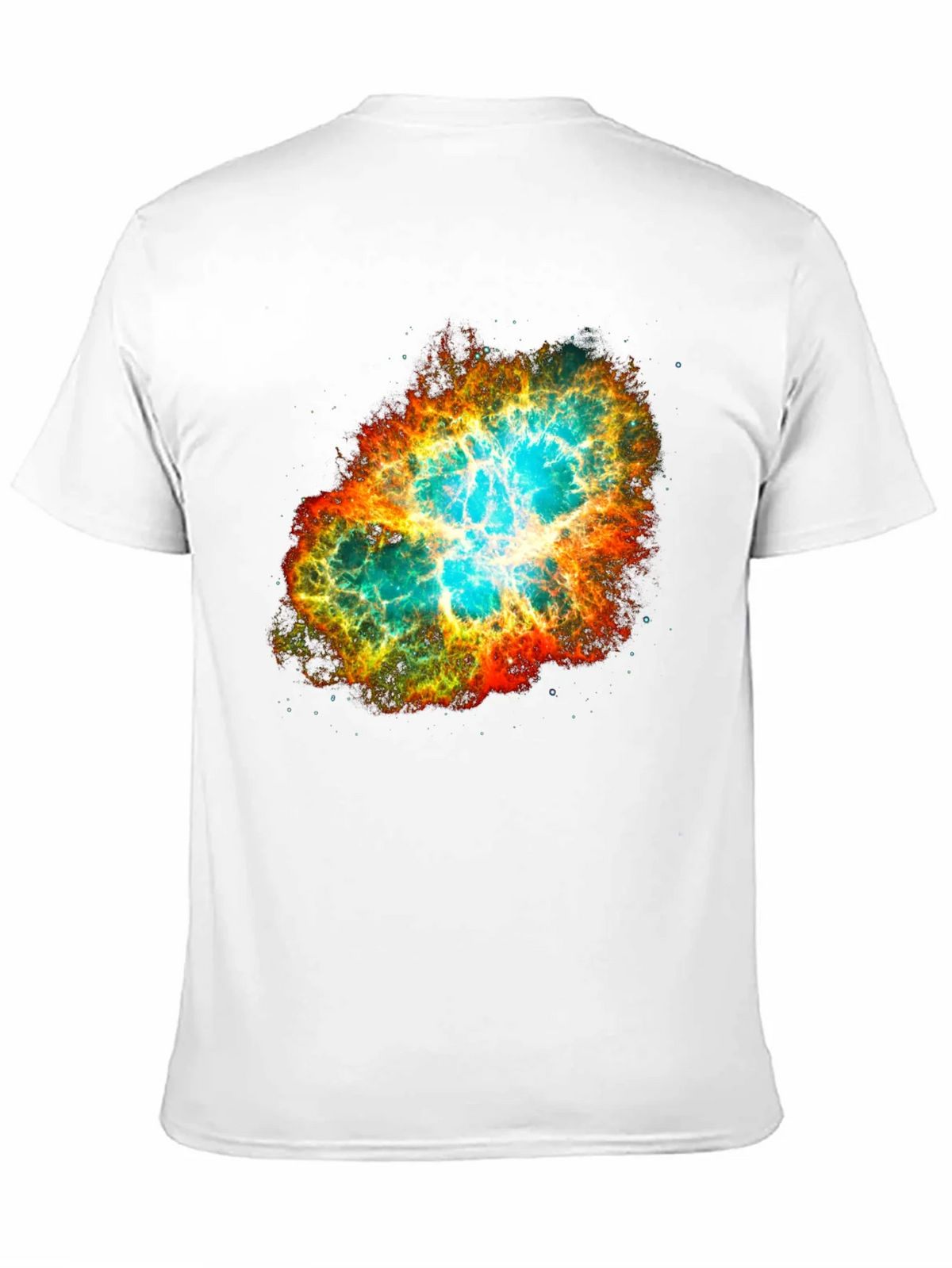 Nebula Galaxy Print Black T-Shirt product image 10
