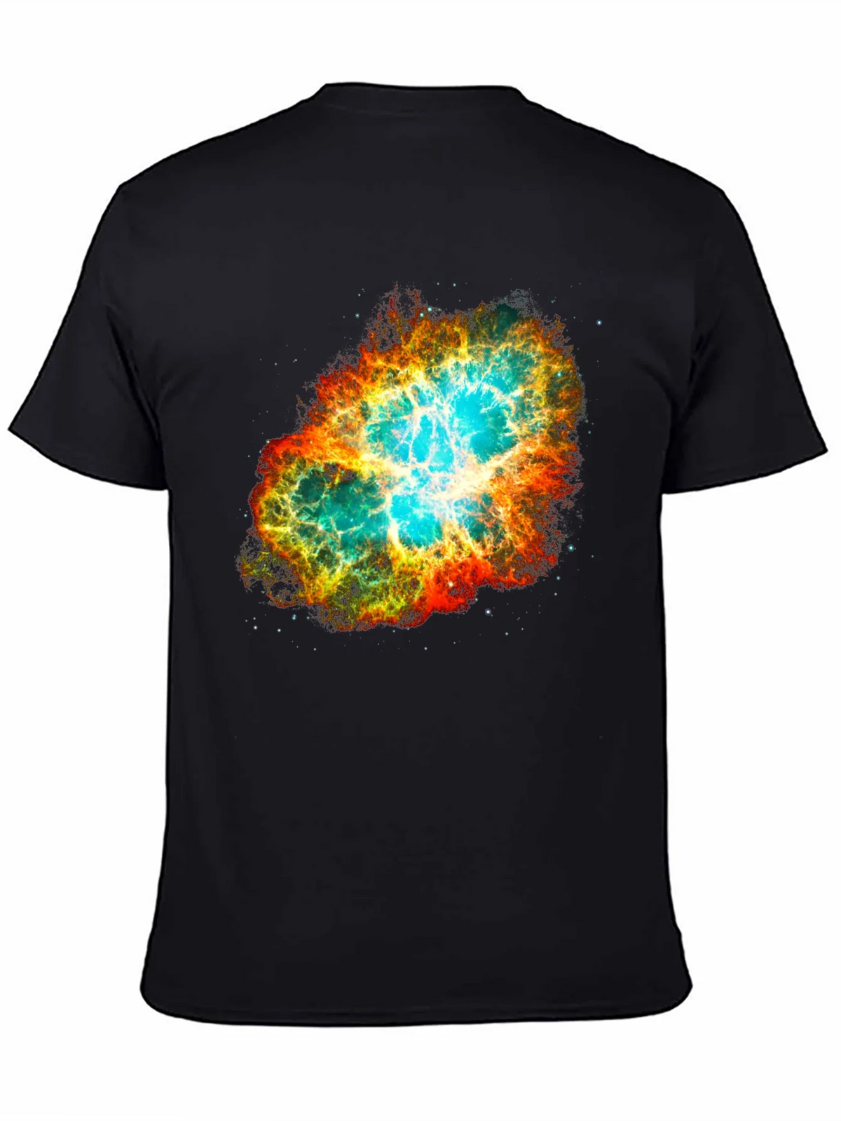 Nebula Galaxy Print Black T-Shirt product image 4