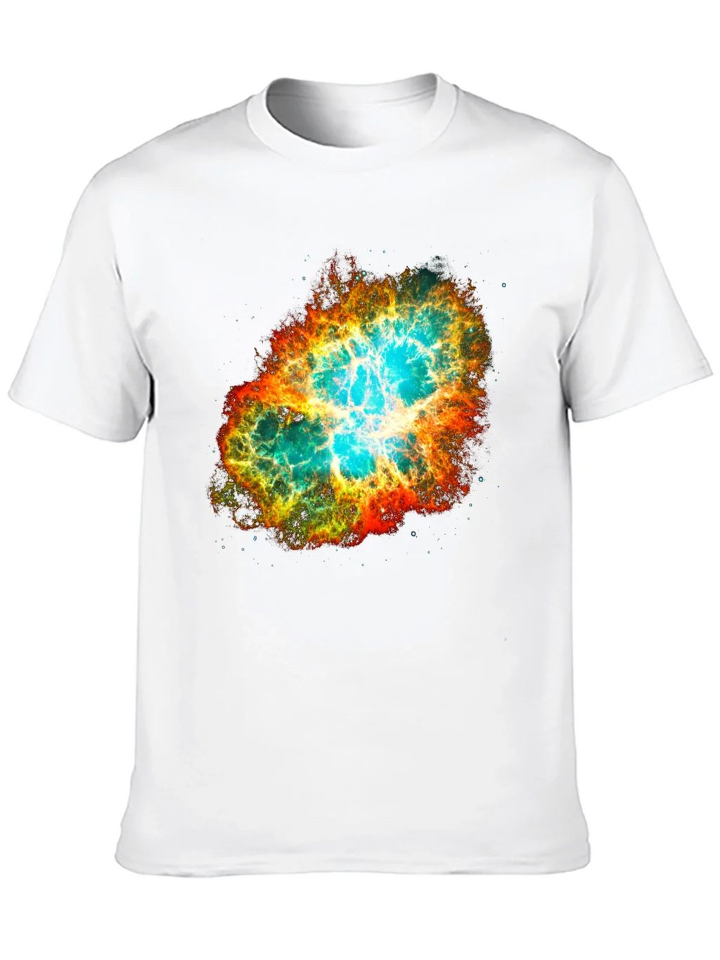 Nebula Galaxy Print Black T-Shirt product image 9