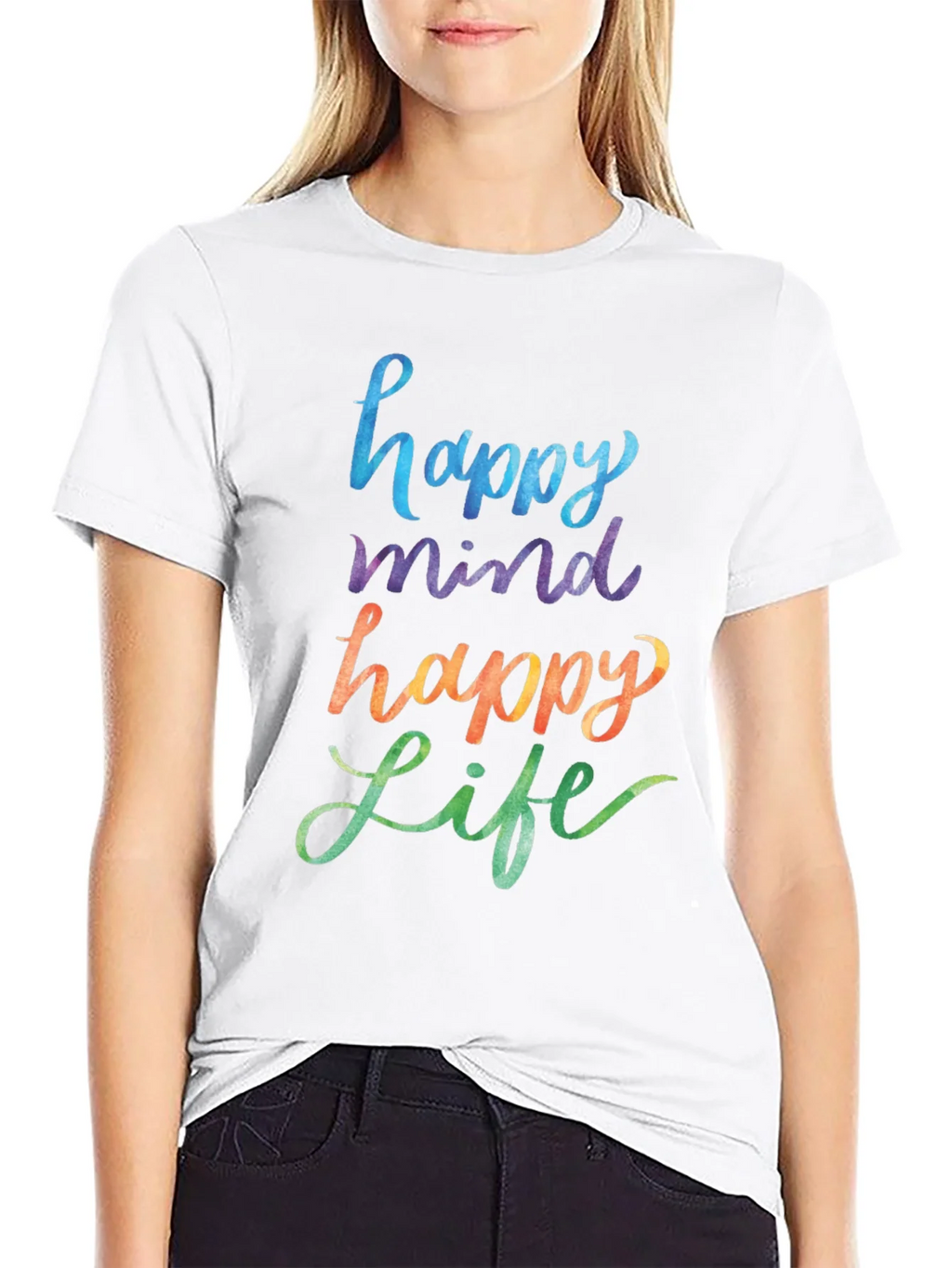 Happy Mind Life Graphic Tee product image 7
