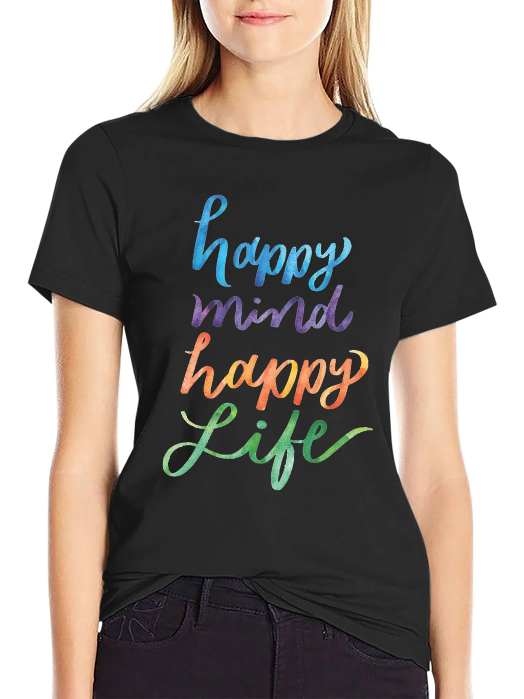 Happy Mind Life Graphic Tee product image 2