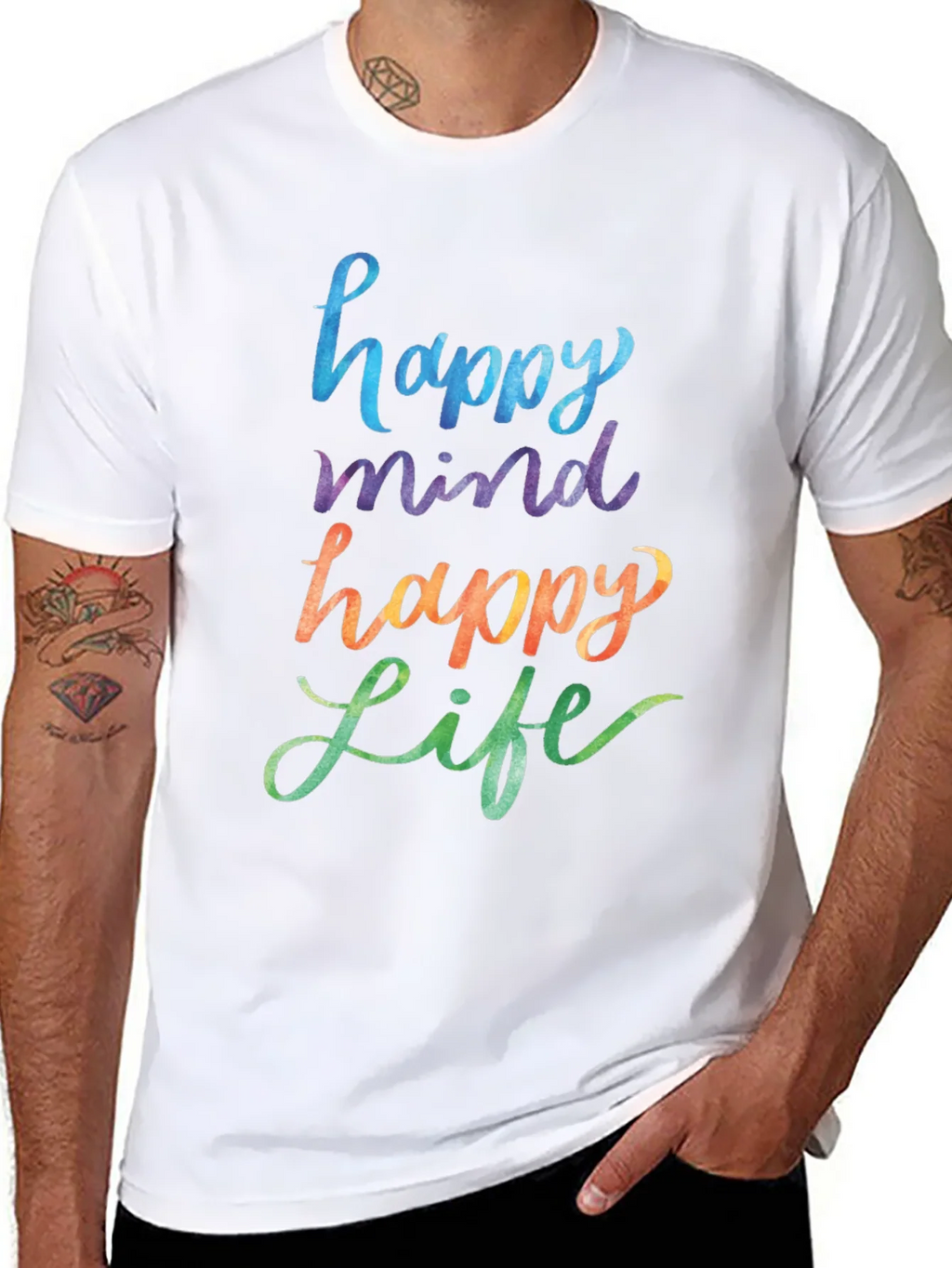Happy Mind Life Graphic Tee product image 6