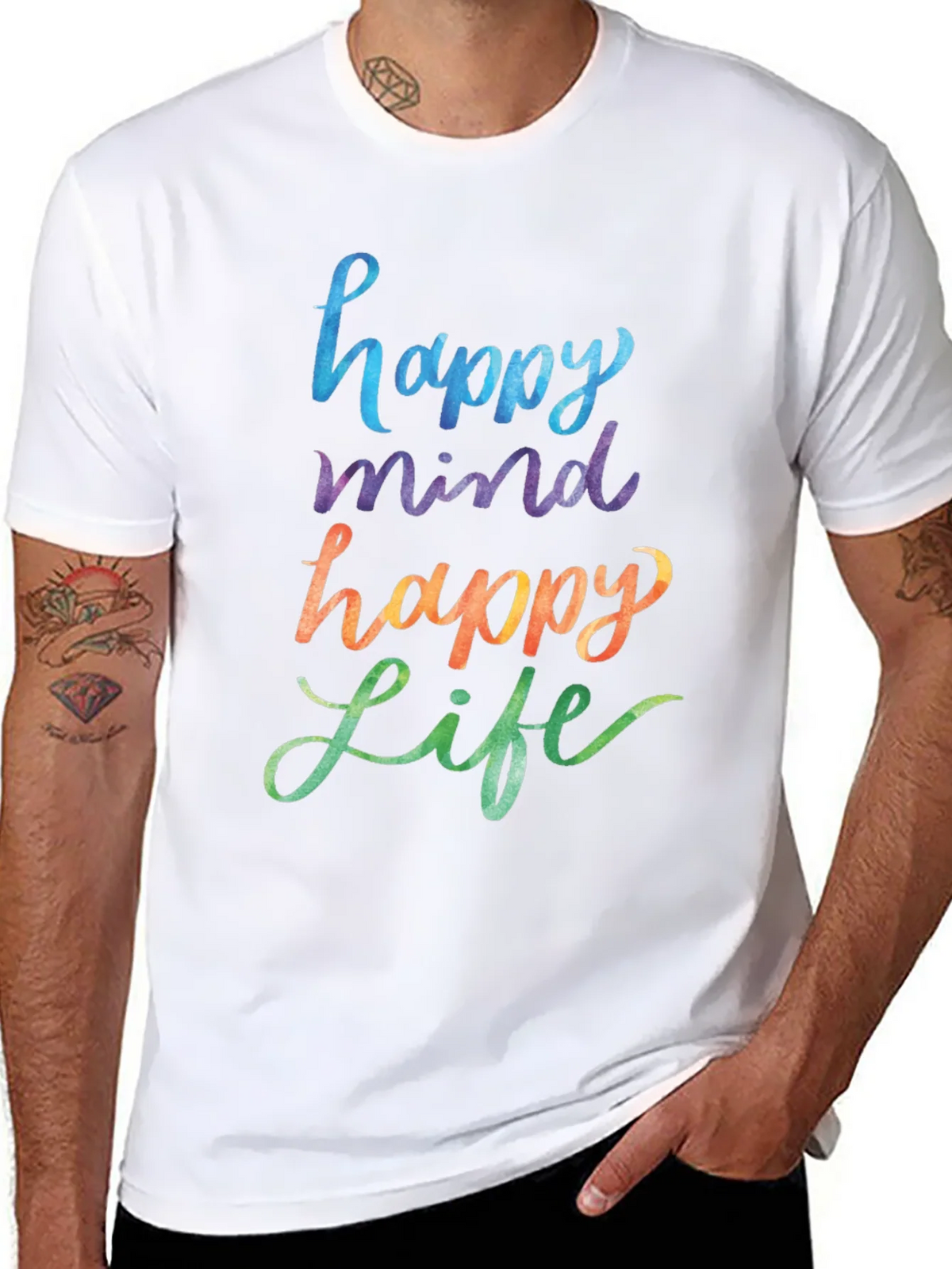 Happy Mind Life Graphic Tee product image 6