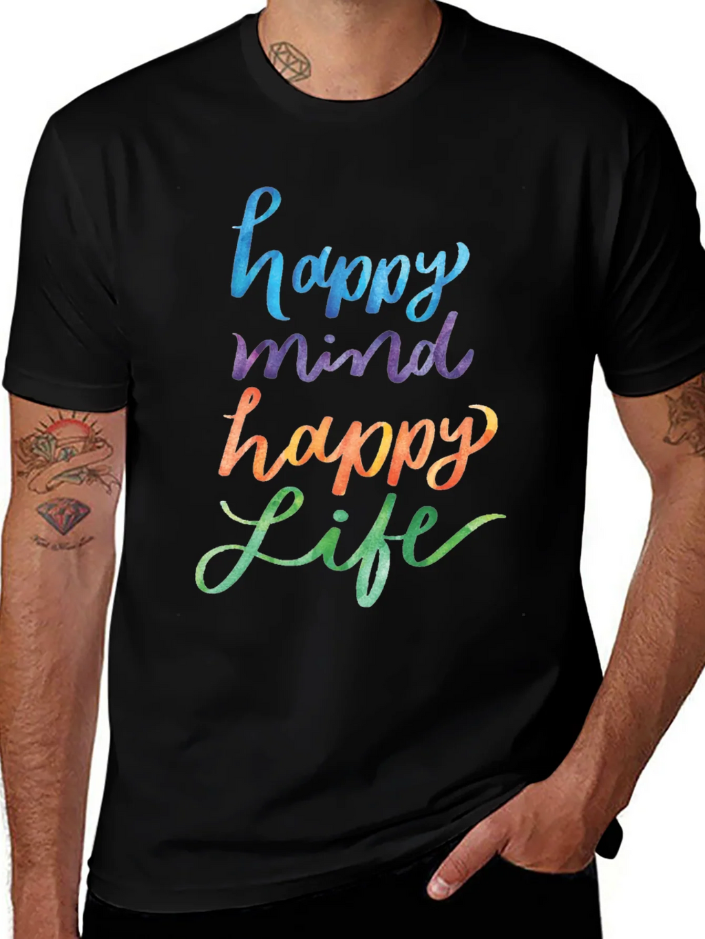 Happy Mind Life Graphic Tee product image 1
