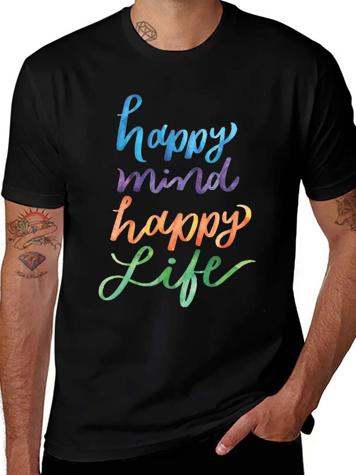 Happy Mind Life Graphic Tee product image 1