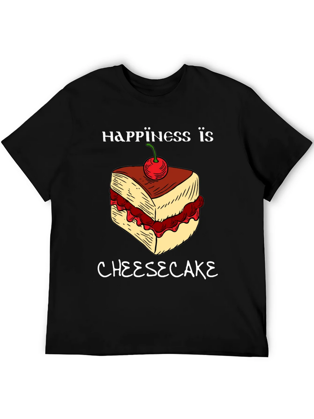 Happiness Is Cheesecake Graphic Tee product image 5